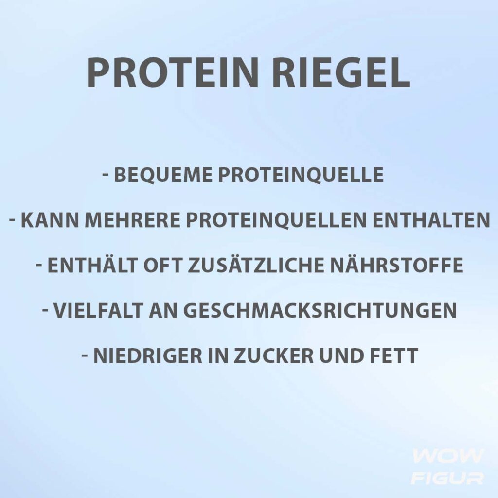 PROTEIN RIEGEL wirkung, nutzen und Vorteile auf einen blick in Stichpunkten aufgelistet