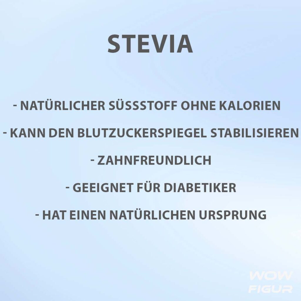 STEVIA wirkung, nutzen und Vorteile auf einen blick in Stichpunkten aufgelistet