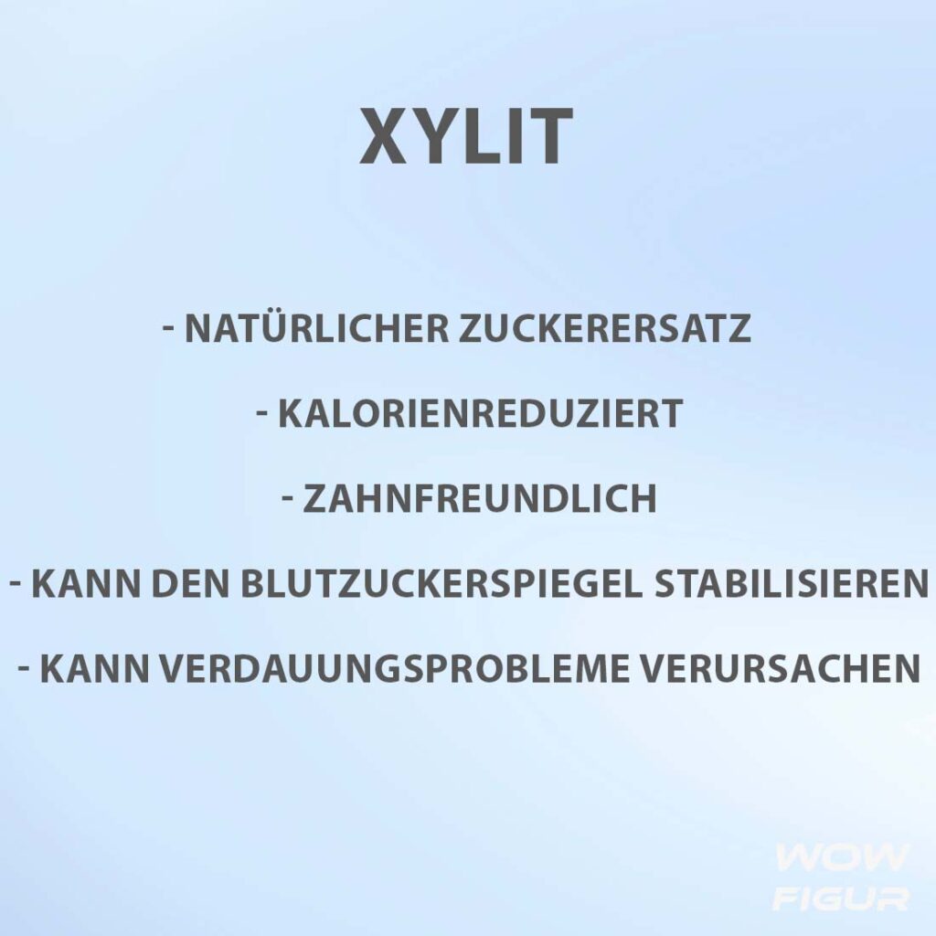 XYLIT wirkung, nutzen und Vorteile auf einen blick in Stichpunkten aufgelistet