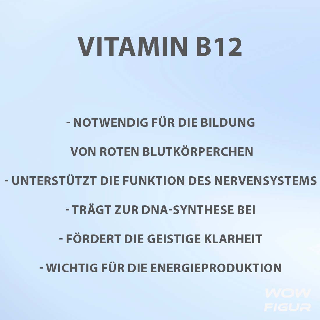 vitamin b12 vorteile, wirkung und nutzen auf einen blick in Stichpunkten aufgelistet